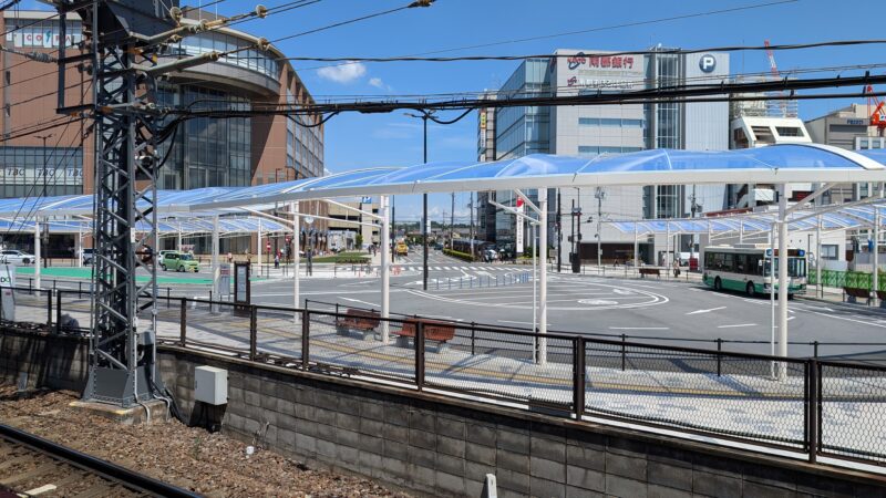 大和西大寺駅２４０８２２ｂ　北口側ロータリー