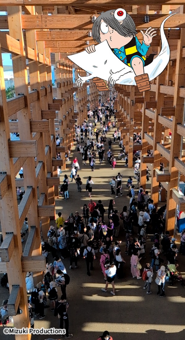 3大阪関西万博・関西パビリオン23
鳥取ブースのオマケ「ゲゲゲの鬼太郎」